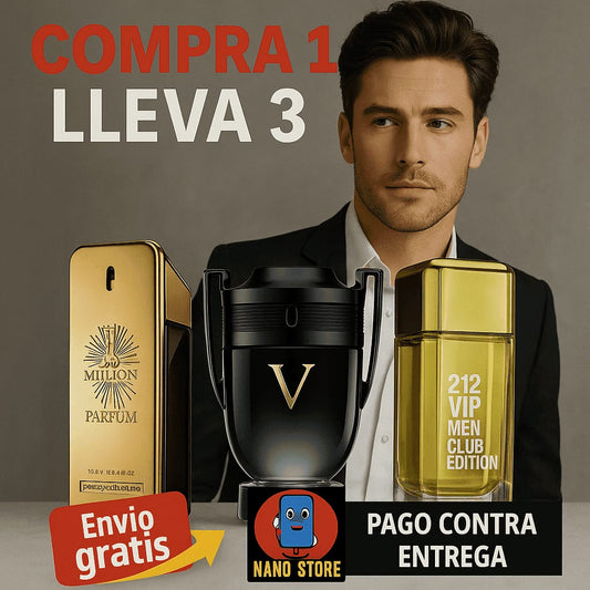 KIT 3 PERFUMES MASCULINOS PREMIUM